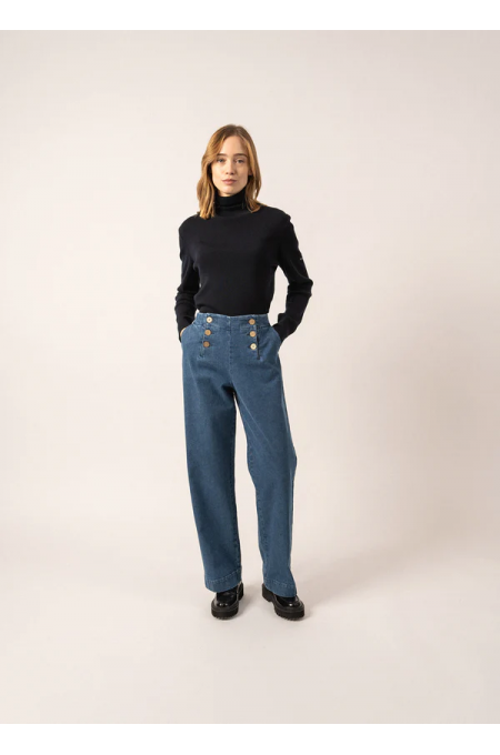 Pantalon à ponts Torie en denim