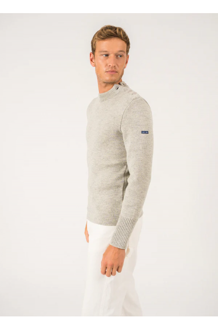 Pull marin uni Paris Gris