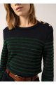 Pull marin Marée II Lurex Vert