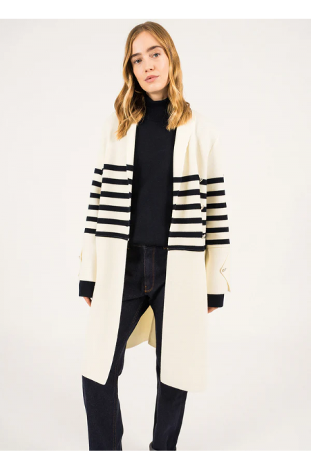 Manteau en laine Bon Secours SAINT JAMES x Romain Brifault