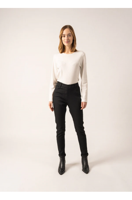 Jegging en coton Olivia Noir