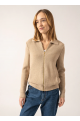 Gilet zippé Moutiers Beige