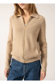 Gilet zippé Moutiers Beige