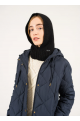 Cagoule en laine Noir