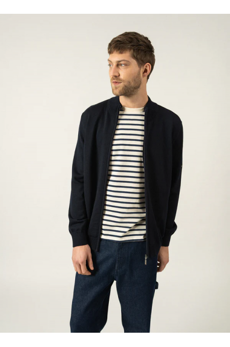 Cardigan zippé Colorado Navy