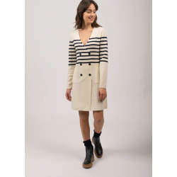 Robe Royale rayée Ecume / navy