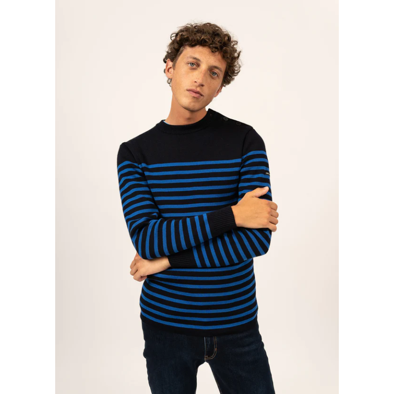 Pull Rochefort rayé gitane / navy